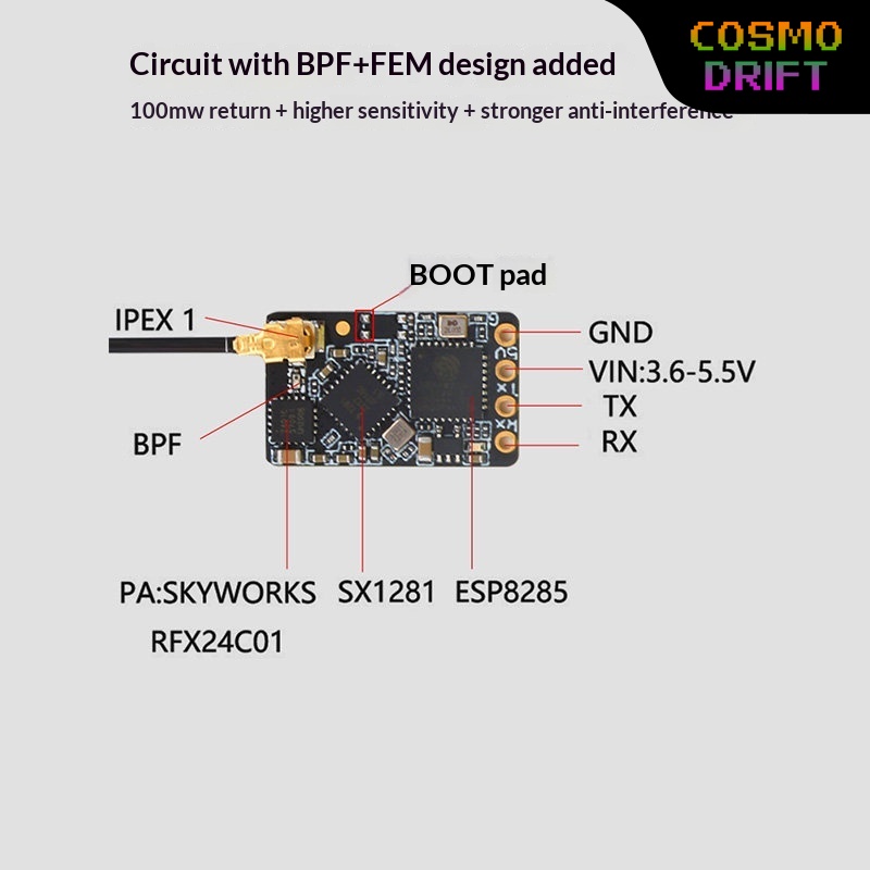 Drone Rc2 - Hot BAYCK Expresslrs Elrs Receiver 2