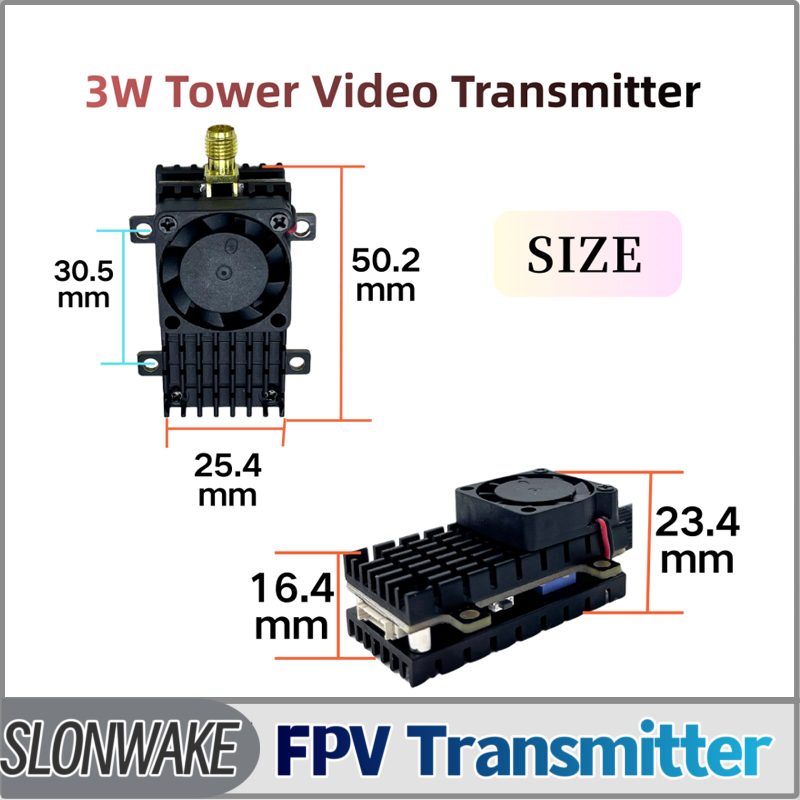 Drone Rc Receiver And Transmitter - SLONWAKE 5.8G 3000mW Simulation VTX FPV