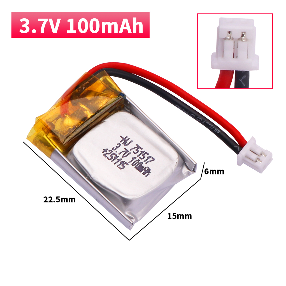 3.7V 751517 100mah Lipo Batter - Drone Fq777 Rc Quadcopter review and price