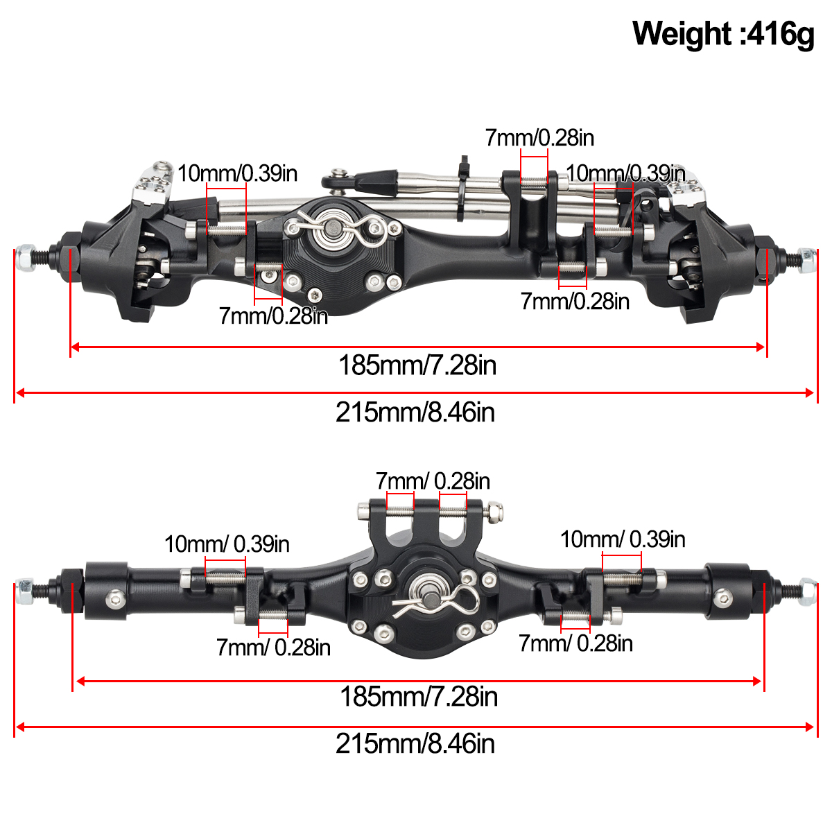 CNC Aluminum Front Rear F10T S - Rc Crawler Axle Parts review and price