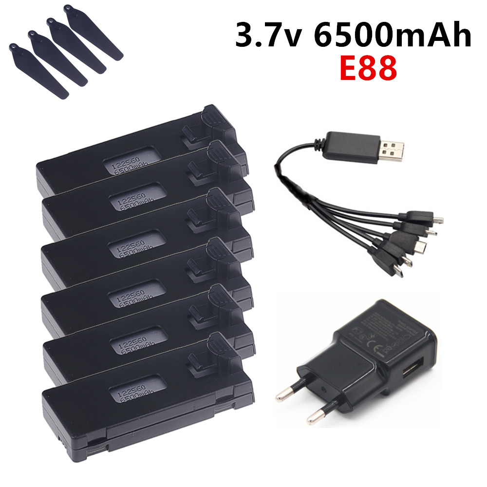 3.7V 6500mAh Lipo Battery For  - Drone Rc E88 Pro review and price