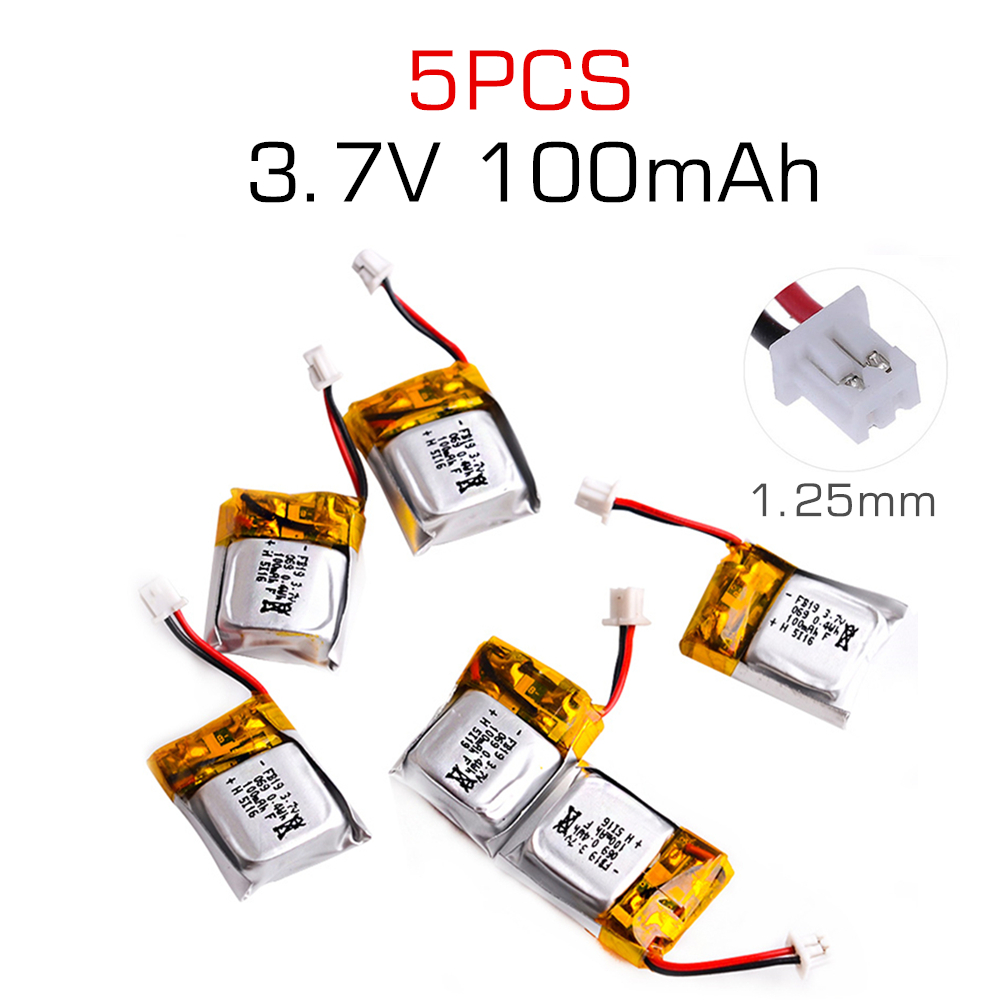 5 pcs 3.7V 100mAh Li-po Batter - Drone Fq777 Rc Quadcopter review and price