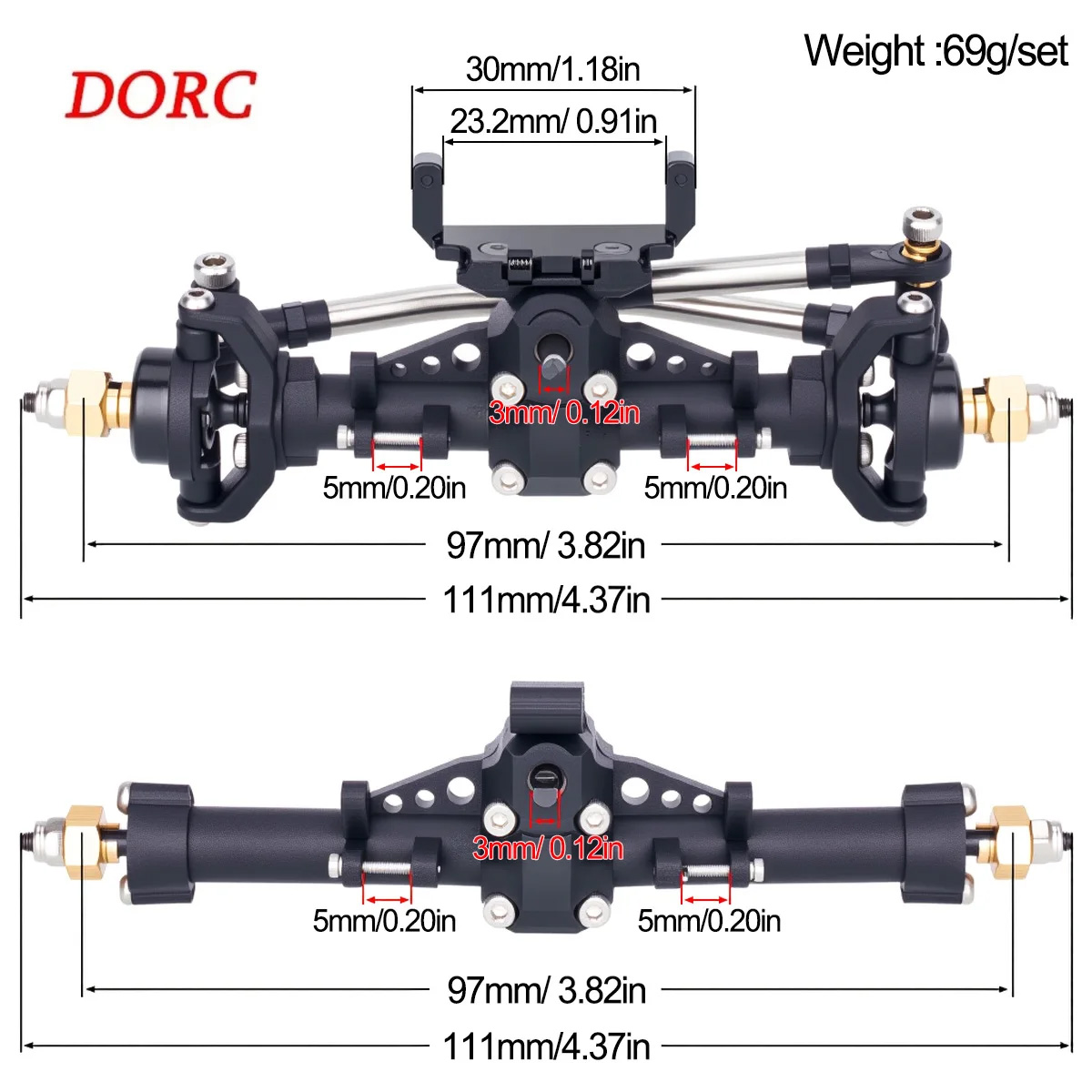 1Set Plastic Axles w/ Servo Mo - Rc Crawler Axle Parts review and price