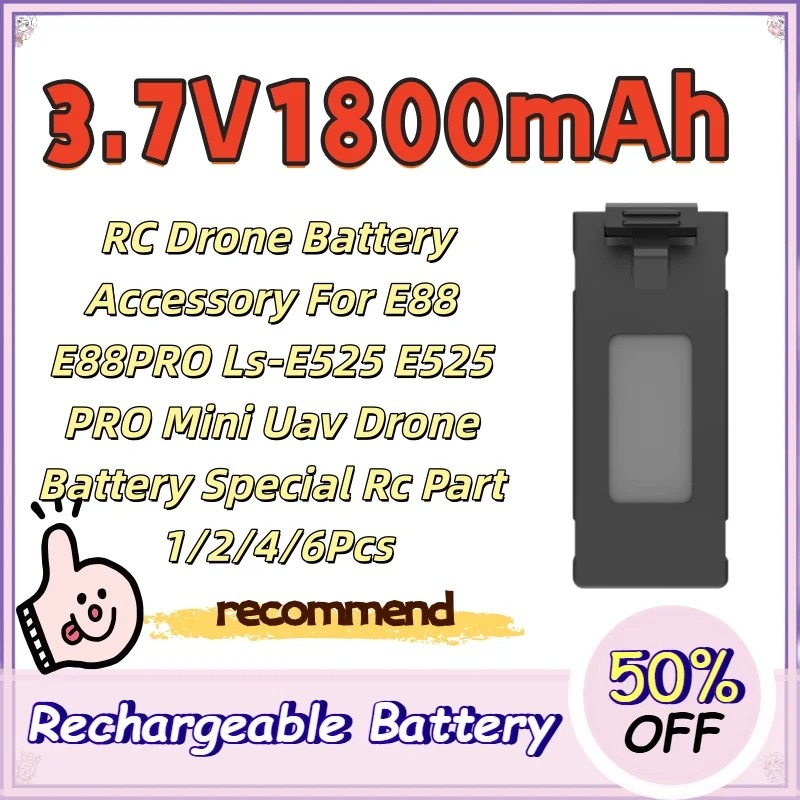 3.7V 1800mAh RC Drone Battery  - Drone Rc E88 Pro review and price