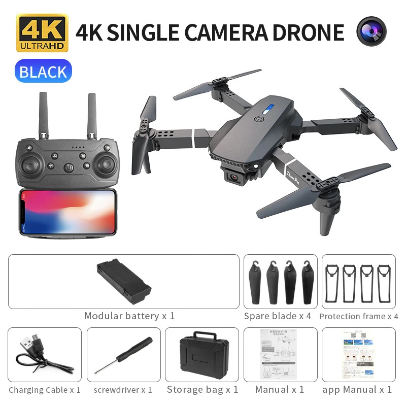 E88 ProIntelligent Folding Dro - Rc Drone E88 review and price