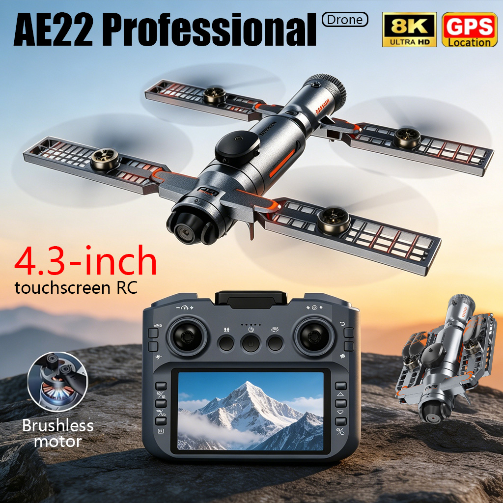 Upgraded AE22 PRO MAX Foldable - Drone Ae Rc review and price