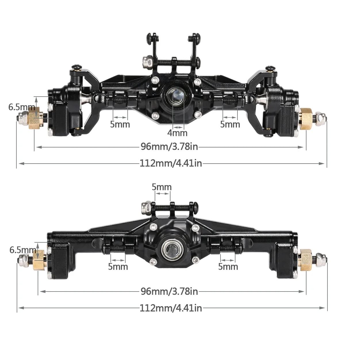 TRX4M Aluminum Front Rear Port - Rc Crawler Axle Parts review and price
