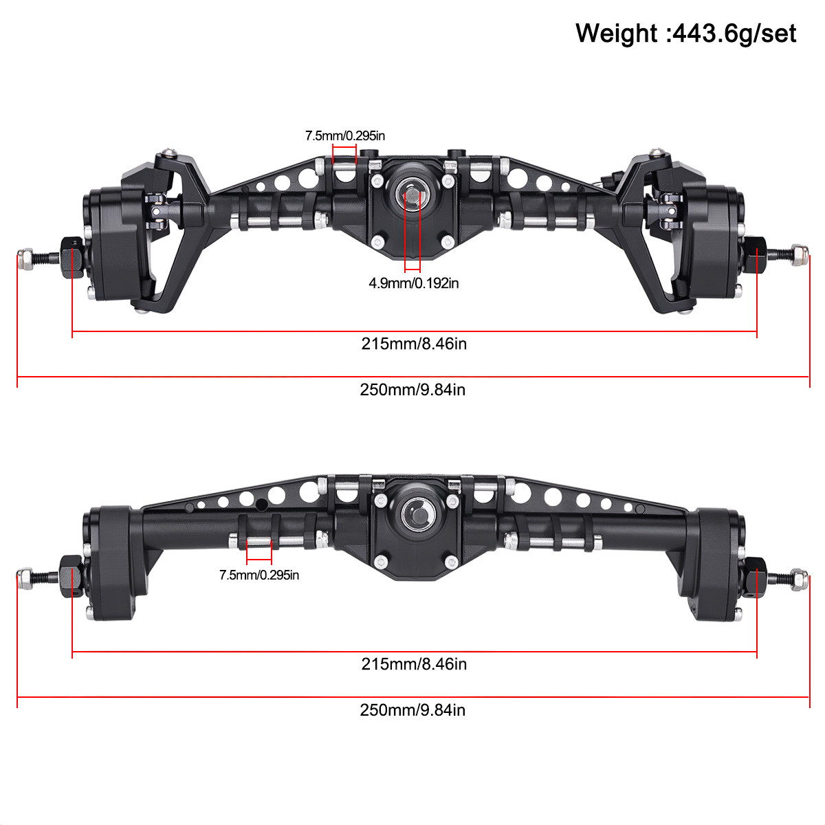 Front Rear Plastic Portal Axle - Rc Crawler Axle Parts review and price