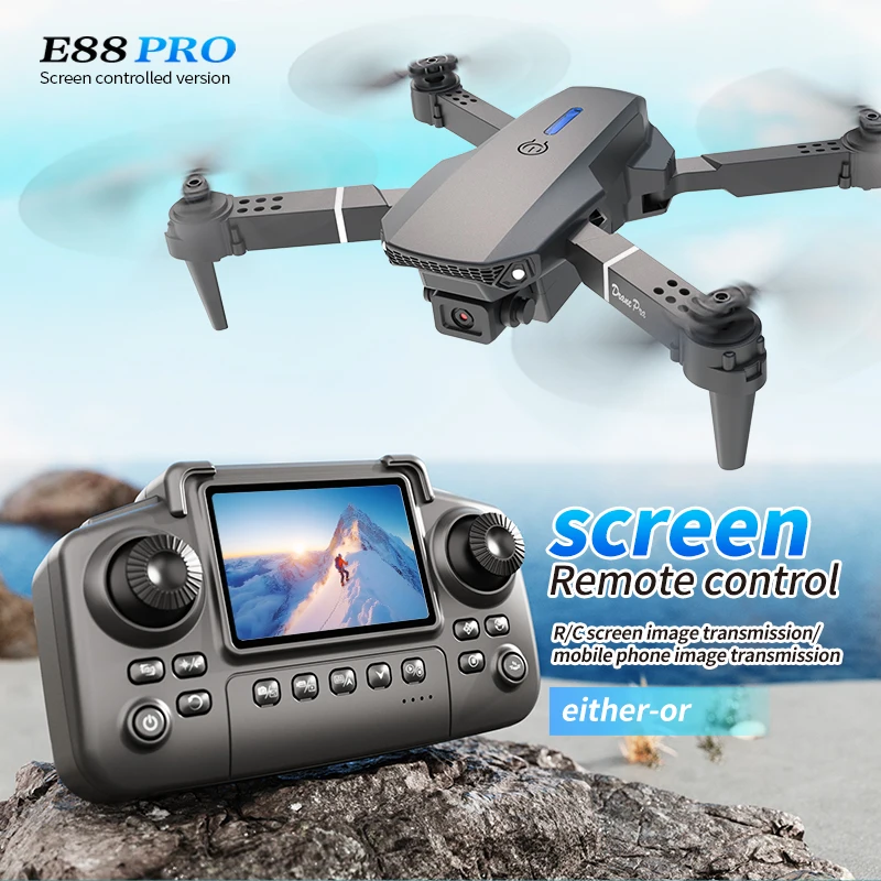 E88 PRO Drone with screen 4K H - Drone Rc E88 Pro review and price
